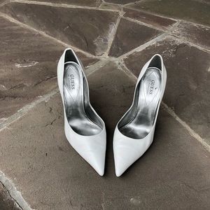 Guess White Pumps